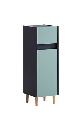 Schildmeyer Lovis 157058 - Mobile base lavabo, blu notte - blu tortora, 30,2 x 33 x 90,3 cm