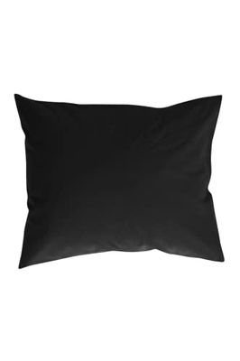 Jotex Zack Örngott – 100% högkvalitativ ekologisk bomull GOTS-certifierat örngott – gråsvart, 50 x 70 cm