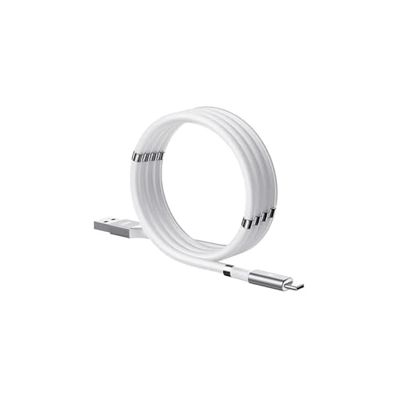 Cable de carga magnética, Super Organizado Carga Magnética Nano Data Cable compatible con Teléfono 11/XS/XS Max/XR/X/8/8 Plus/7/7 Plus/6s/6s Plus/6/6 Plus/SE/5s/5c/5/Pad/Pod (USB a Tipo C)