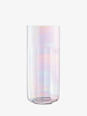 LSA International Pearl Lantern/Vase H28.5cm Mother of Pearl | 1 Unit | Handmade Glass | PE37