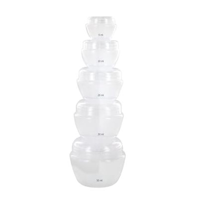 Flacon à Maquillage 5Pcs Loisir Voyage Accessoire de Voyage Trousse de Toilette
