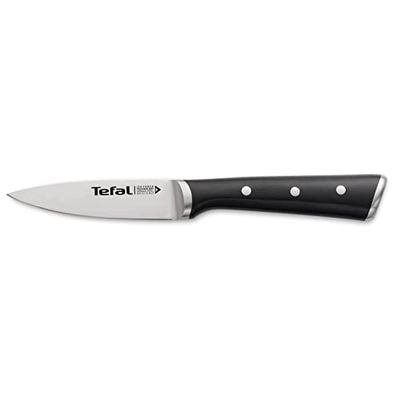Tefal Ice Force Couteau à éplucher 9 cm, Couteau de cuisine, Lame en acier inoxydable allemand, Coupe performante, Tranchant longue durée, Garantie 10 ans K2320514