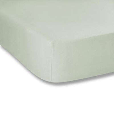 Plain Dyed Light Green Bajera 160 x 200 100% Percale bomull