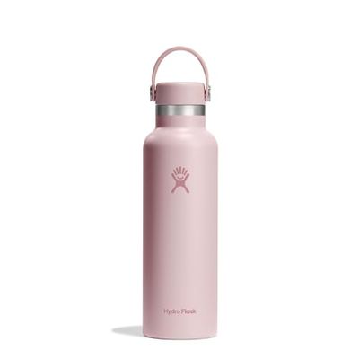 HYDRO FLASK - Standard Mouth Vattenflaska 621 ml 21 oz - Vakuumisolerad rostfri vattenflaska med läckagesäker Flex-topp och pulverlack - Trillium