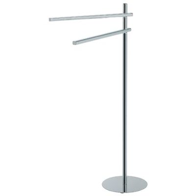 GEDY | Piantana Portasalviette Circe in Acciaio Inox e Metallo, Porta Asciugamani Bagno da Terra, Cromato 79,8x25x45,3cm