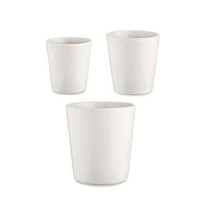 Ibergarden Set of Pots Ø 14 cm Ø 22 cm Ø 17 cm Conical 3 Pieces White