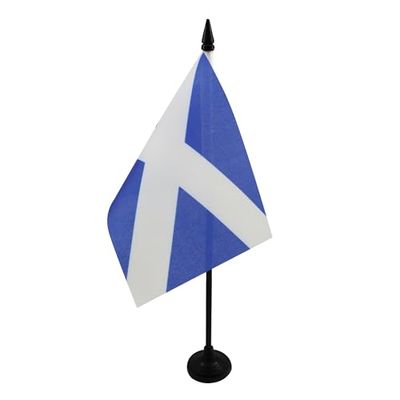 AZ FLAG Bandera de Mesa de Escocia 15x10cm - BANDERINA de DESPACHO ESCOCÉSESA 10 x 15 cm