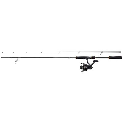 PENN Wrath II Labrax Spinning Combo, Hengel en Reel Combo, Zeevissen, Zeebaars met Metalen, Harde of Zachte Lures, Waar voor je Geld Set, Unisex, Zwart, 2.13m, 10-30g