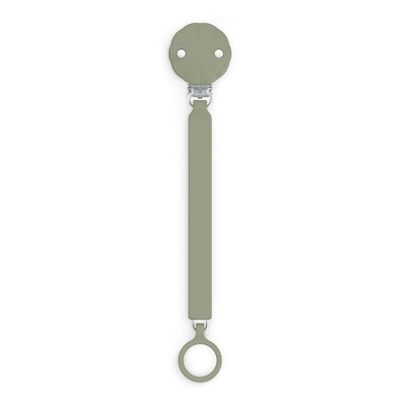 Suavinex, Attache Tétine en Silicone, Attache-Sucette avec Ruban Plat et Souple, pour Bébés +0 Mois, Clip avec Plaque en Soft-Silicone, pour la Sucette Wonder, Green