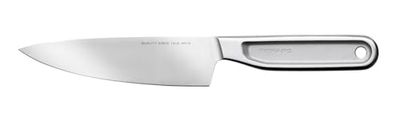 Fiskars Cuchillo de Cocinero All Steel, Pequeño, Longitud Total: 25,3 cm, Acero Duro Japonés Aichi, 1062886