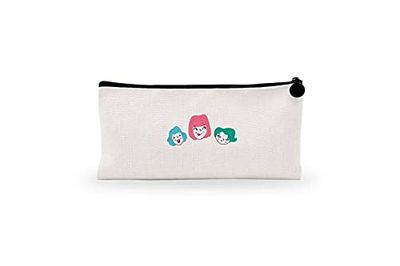 Bonamaison Stampato Digitalmente 100% Cotone Astuccio Portapenne con Cerniera in Tela, Portapenne per Studenti, Bambini, Ragazzi, Ragazze, Astuccio per Matita, 1 Pezzo, Dimensioni: 21x12 Cm