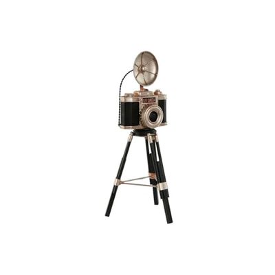 Home ESPRIT Statuetta Decorativa Nera Argentata Vintage 15 x 17 x 37 cm