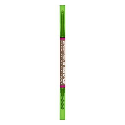 NYX Professional Makeup - Crayon à Sourcils - Mine Fine et Mine Plate - Formule Sans Bavure et Sans Transfert - Tenue Longue Durée 16H - Formule Vegan - Blade & Shade - Teinte : Taupe