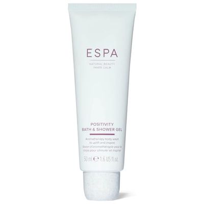 ESPA | Positivity Bath and Shower Gel | 50ml | Jasmine, Gardenia & Rose Geranium