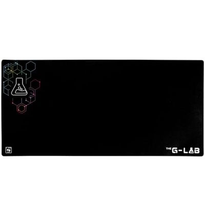 The G-Lab - Pad Mercury - Alfombrilla ratón XXL para juegos – Alfombrilla escritorio, Formato extragrande XXXL, Antideslizante, Alfombrilla gaming, Precisión y velocidad - Cuidado fácil - 1200x570x4mm