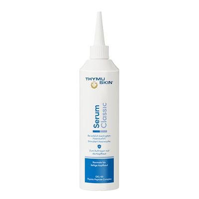 thymu Skin Classic Serum Médio contra queda de cabelo para mulheres e homens – Ativa novo crescimento do véu, estudos clínicos aprovados, sem efeitos secundários, 200 ml