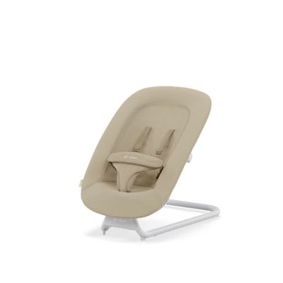 Cybex Gold LEMO Bouncer, Wipstoeltje met comfortinzetstuk, Compatibel met Cybex LEMO kinderstoel-zitsysteem, Vanaf de geboorte tot 3 jaar (ca. 15 kg), Sand White (Zand Wit)