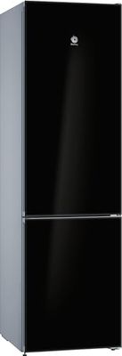 BALAY - Frigorífico, Libre Instalación, 60 cm. de ancho, Serie Cristal, NoFrost FullSkinCondenser, Cajón ExtraFresh, Cajón ExtraCold, Negro, 3KFD765NI