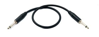 System-S Audio jack kabel 50 cm 6,35 mm 2-polige stekker naar stekker AUX adapter