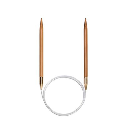 Seeknit KA06288 Aiguilles à Tricoter circulaires, Bambou, Beige, 80 cm x 3,75 mm