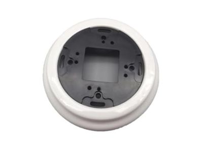 Marco de superficie, 1 elemento, porcelana blanca, ideal para instalaciones eléctricas y decorativas.