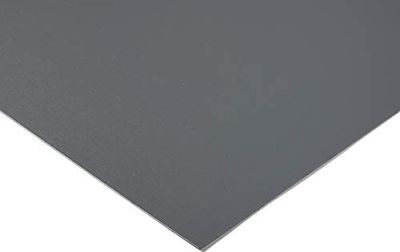 RS PRO PVC plastplatta, grå, 30 mm x 500 mm x 1 000 mm/1,47 g/cm³ upp till 60 °C, full