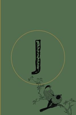 J: Initial Monogram Journal: Nature Themed Design: 120 Pages