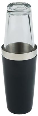APS shaker boston - acier inoxydablebecher, 700 ml gummiert, noir, rutschfest