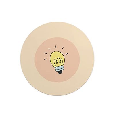 Questo Casa, Stampa Digitale Tondo Tappetino per Mouse, Base Antiscivolo, per Ufficio e Casa, Diametro: 22 Cm