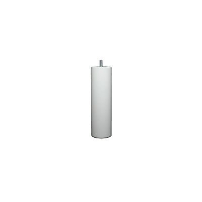 Fabrique de pés conjunto de 4 pernas de cama, madeira, lacado branco, 20 x 6 x 6 cm