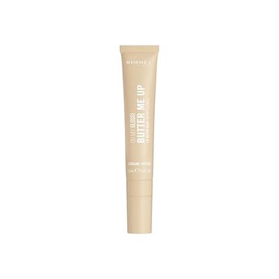 Rimmel London Oh My Gloss Butter Me Up Lip Butter Balm 000 Vanilla Frost, Balsamo labbra idratante, Balsamo labbra colorato, Cura delle labbra, Idratazione, Nutriente, Squalano, 15 ml
