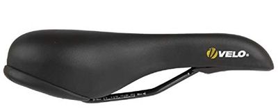 Velo sadel plysch djup kanal, svart, 243 x 155 mm