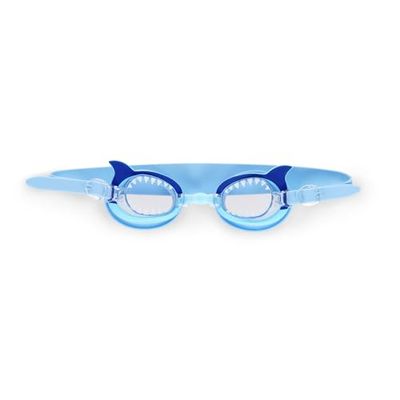 Legami - Zwembril, zwembril voor kinderen, anti-condens-glazen, uv-bescherming, met elastische band en verstelbare neusbrug, haaivis
