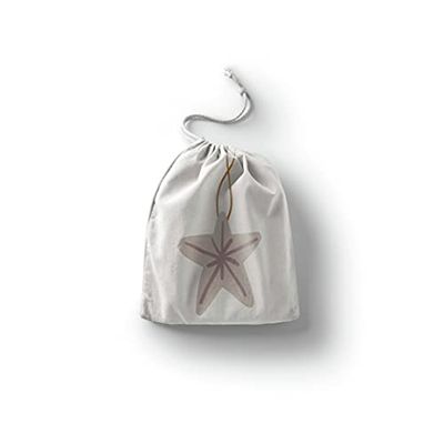 Bonamaison Printed Cotton Produce Bag with Drawstring, Reusable Grocery Bag, Biodegradable Eco-Friendly Bags, Travel Pouch, Sachet Bags, Shopping Bag, Eco Friendly, Foldable, Size: 12x15 Cm
