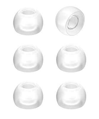 JVC Punte di ricambio in silicone, confezione da (6) punte, adatte a molti modelli (medio) - EP-FX2M-Z(trasparente)