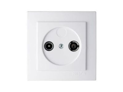 TV da incasso bianco, serie 8000, alta definizione, design elegante, ideale per l'intrattenimento domestico.