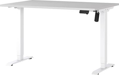 Germania Bureau 8022-617, en Cachemire/Blanc, réglable en Hauteur électriquement, 120 x 119 x 80 cm (LxHxP)