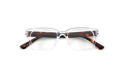 Corpo-otto Easy Reading Glasses, Trasparente-Tartaruga, 53mm Unisex