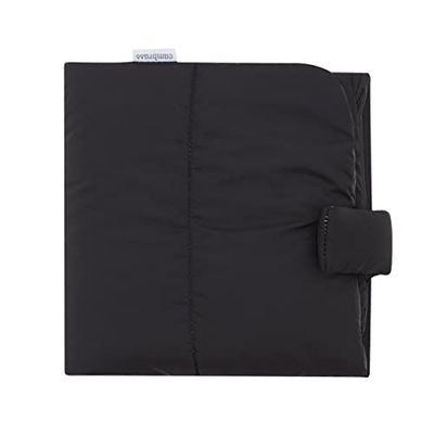 Cambrass Aankleedkussen voor baby's, draagbaar, gelamineerd, opvouwbaar, waterdicht, comfortabel en ideaal voor het wikkelen van je baby overal, gelamineerd, waterafstotend, urban zwart, 40 x 60 cm