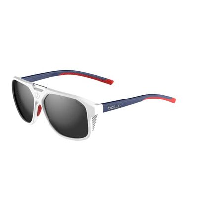 bollé - ARCADIA, White Blue Red Matte, TNS Gun, Large, Sunglasses, Unisex, Adult