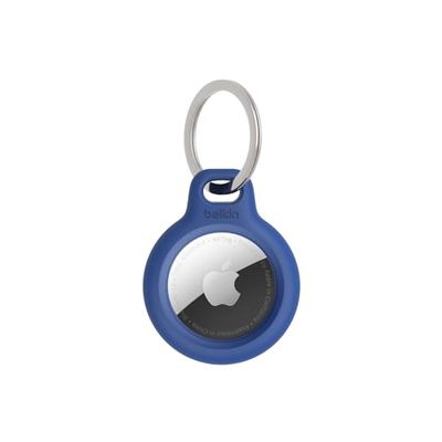 belkin Custodia per AirTag con anello portachiavi (Secure Holder, guscio protettivo antigraffio per Air Tag), Blu