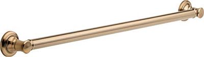 Delta 41636-CZ Traditional 36-Inch Grab Bar with Concealed Mounting, Champagne Bronze
