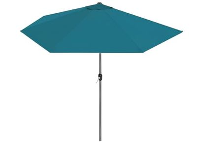 FORNOR 24527 Parasol demi-lune 270 x 135 x H230 cm, bleu, NORMAL