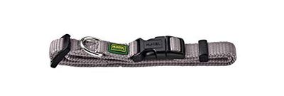 Hunter Vario Basic Collier pour Chien avec Fermeture à clic Gris Taille M/1,5
