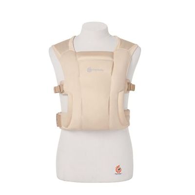 Ergobaby Embrace Soft Air Mesh Portabebé para recién nacidos, canguro portabebé ergonómico 2 posiciones, Cream