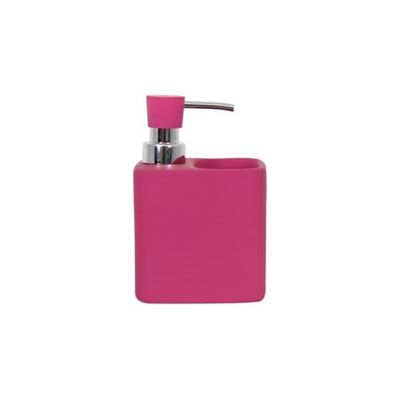 MSV Distributeur de Savon & Porte Eponge Céramique Malaga Rose