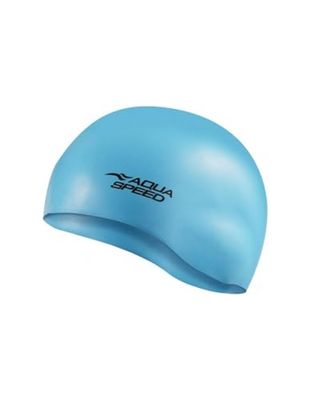 Aqua-Speed Cap Silicone Mono 111-42 Simmössa, Vuxna Unisex, Blå (blå), Senior