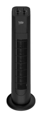 Beko EFW5300B Mechanische torenventilator, 35 W, 3 snelheden, oscillatie 60°, timer 2h, zwart