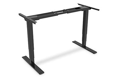 DIGITUS Support de table réglable en hauteur électrique - 3 positions - Ecran tactile - Fonction mémoire - 2 moteurs - Système anti-collision - Verrouillage des touches - Blanc