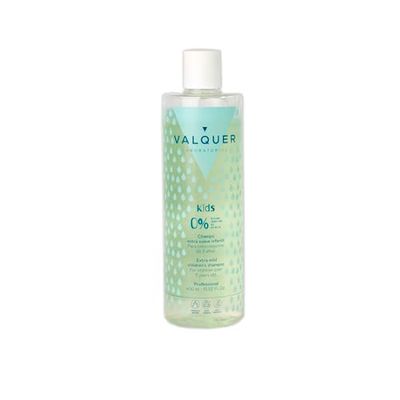 Valquer Xampu infantil extra macio zero%, sem sulfatos, sem sal, sem silicone, para crianças, vegano - 400 ml